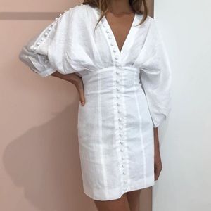 Joslin mini linen dress